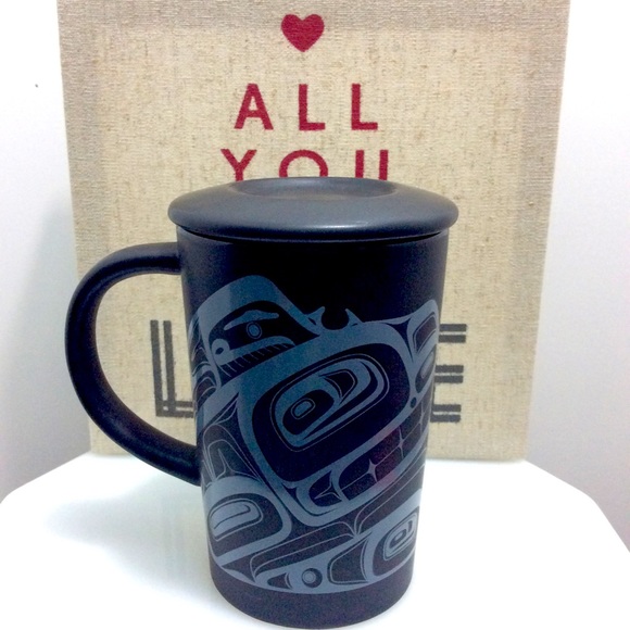 Native Northwest ceramic mug with orca - Picture 3 of 7